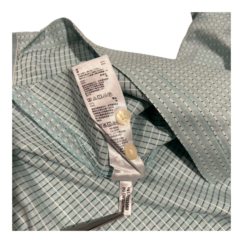Tommy Bahama Men's M Plaid Silk Blend Shirt Short Sleeve Button Up‎ Preppy - Picture 4 of 12